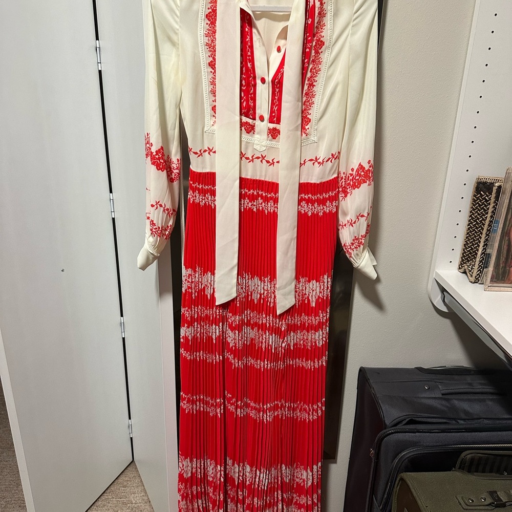 Red and White Women's Dress